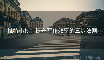 推特小抄：提升写作效率的三步法则